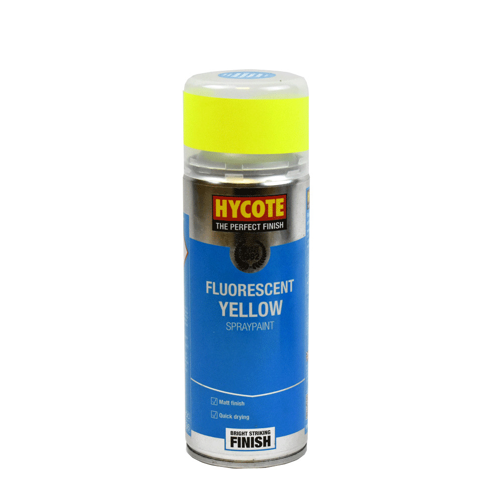 Fluorescent Yellow Paint 400ml Aerosol General Spray Paint