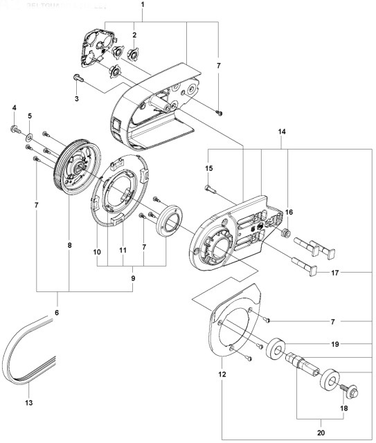 Pulley Kit | Husqvarna K970 Disc Cutter | Buy Spares Online