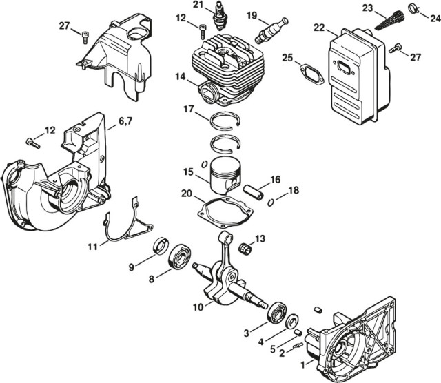 TS400 Crankcase | Stihl TS400 Disc Cutter Parts