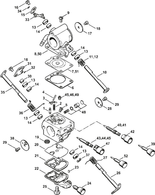 Stihl ts420 fuel line diagram